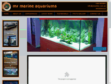 Tablet Screenshot of mrmarineaquariums.com.au